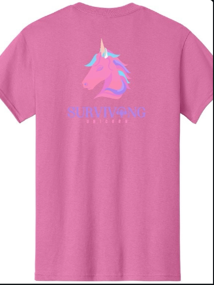 Pink Surviving Unicorn T-shirt